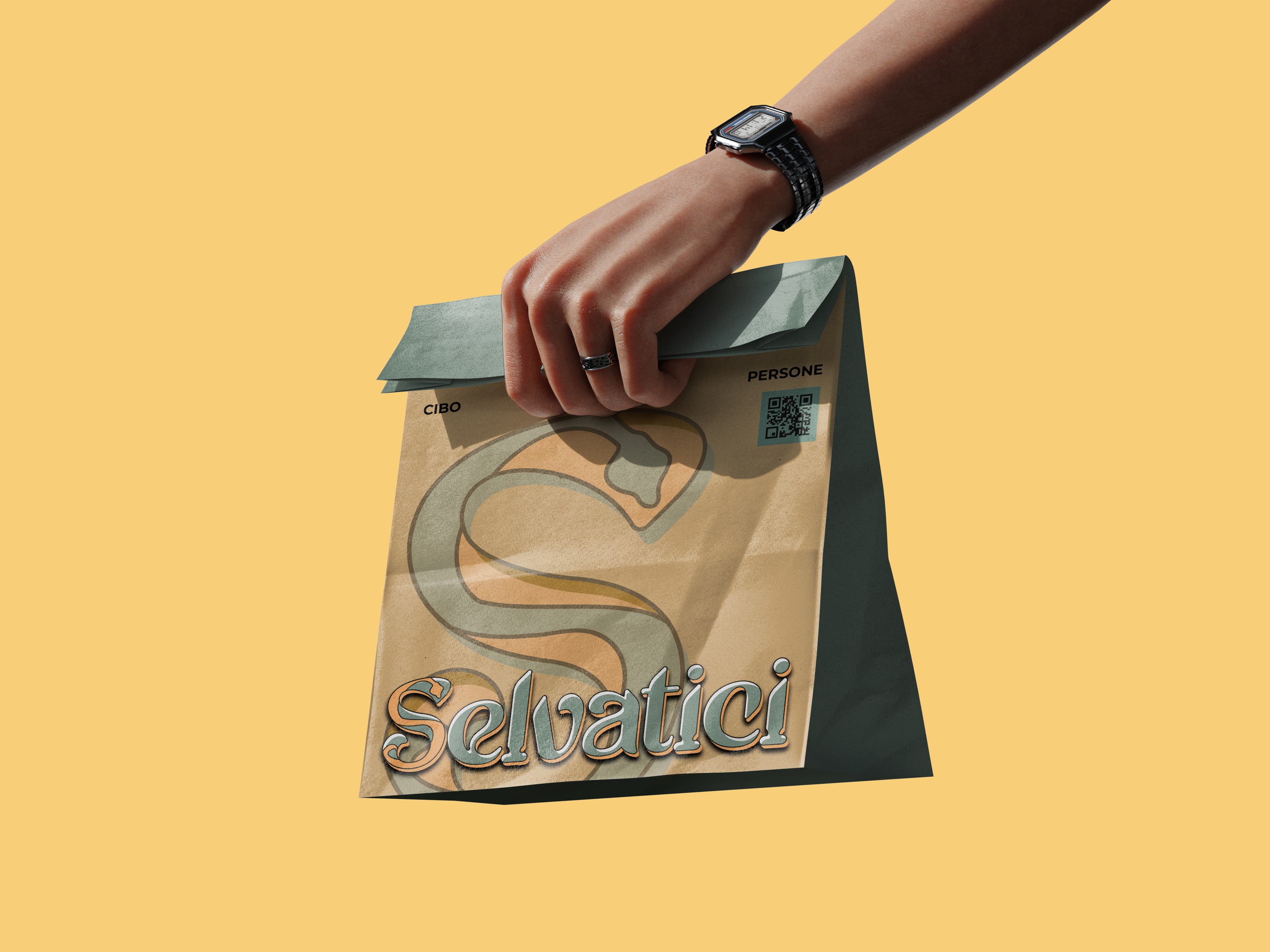I Selvatici takeaway packaging